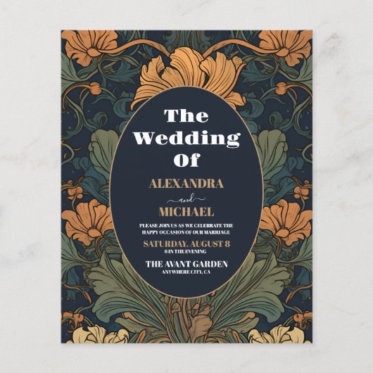 Budget Elegante Blumenfreude im Jugendstil (Vorderseite)