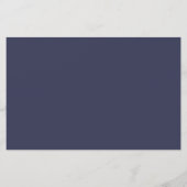 Budget Elegante Blumenmarinade Blue Ivory Hochzeit (Rückseite)