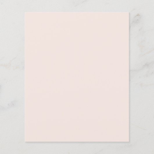 Budget Elegante Blush Leaf Engagement Partei einla (Rückseite)