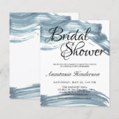 Budget Elegante Brautdusche Einladung. (Vorne/Hinten)