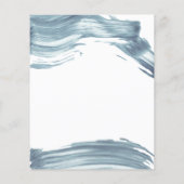 Budget Elegante Brautdusche Einladung. (Rückseite)