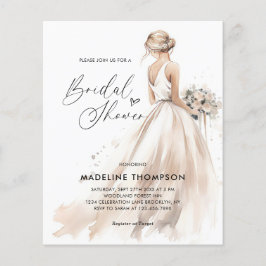 BUDGET Elegante Bride Wedding Gown Brautparty