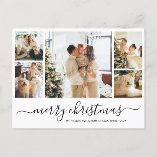 Budget Elegante Collage Weihnachts Weihnachtsfeier Feiertagspostkarte