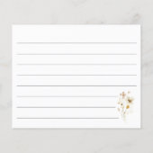 Budget Elegante Datumsnacht Wildblumen Blumenmuste (Rückseite)