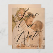 Budget elegante Drehbuch Foto Hochzeit speichern S (Vorne/Hinten)