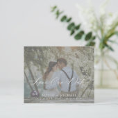 Budget elegante Drehbuch Foto Hochzeit speichern S (Stehend Vorderseite)
