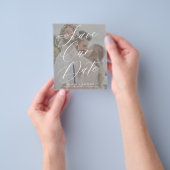 Budget elegante Drehbuch Foto Hochzeit speichern S Flyer (Gruppe)