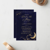 BUDGET Elegante Eine Nacht unter den Sternen Quinc Mitteilungskarte (Vorderseite/Rückseite Beispiel)