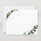 BUDGET/Elegante einfache Hochzeitseinladung. (Rückseite)