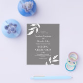 Budget Elegante Einladung zur Hochzeit. Flyer (Einzeln)