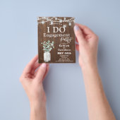 BUDGET Elegante Eukalyptus I DO Party Einladung Flyer (Gruppe)