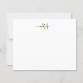 Budget Elegante Feminine Script Monogram Gold