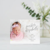 Budget Elegante Foto Collage Geburtserklärung ankü (Stehend Vorderseite)