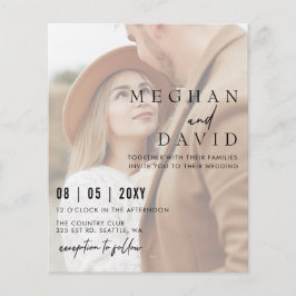 Budget Elegante Foto Overlay Einladung Hochzeit