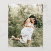 Budget Elegante Foto Overlay Einladung Hochzeit (Rückseite)