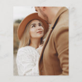 Budget Elegante Foto Overlay Einladung Hochzeit (Rückseite)