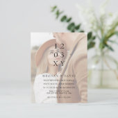 Budget Elegante Foto Overlay Einladung Hochzeit (Stehend Vorderseite)