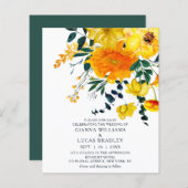 Budget Elegante gelbe Wasserfarben Blumenzehen (Vorne/Hinten)