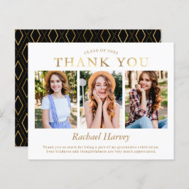 Budget Elegante Gold 3 Foto Abschluss Vielen Dank