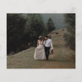 Budget Elegante Gold Script Hochzeit Danke Karte (Rückseite)