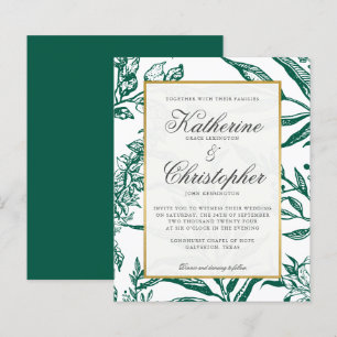 BUDGET Elegante Grün-Gold-Botanische Hochzeit