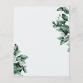 Budget Elegante grüne Hochzeit Einladung. flyer (Hinten)