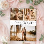 Budget Elegante Hand Letter Wedding 3 Foto Flyer