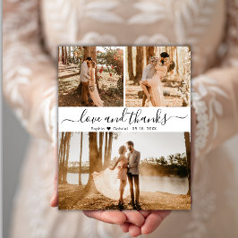 Budget Elegante Hand Letter Wedding 3 Foto Flyer