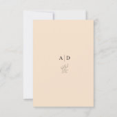 Budget elegante Hochzeit danke Karten (Rückseite)