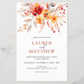 Budget Elegante Hochzeit im Herbst Flyer (Vorne)