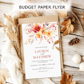 Budget Elegante Hochzeit im Herbst Flyer
