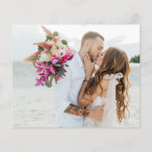 Budget Elegante Hochzeit Vielen Dank Fotokarte (Rückseite)