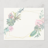 BUDGET elegante Hochzeitseinladung. Einladung (Rückseite)