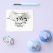 BUDGET/Elegante Hochzeitseinladung. Einladung Flye Flyer (Einzeln)