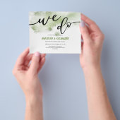 Budget/Elegante Hochzeitseinladung. Einladung Flyer (Gruppe)