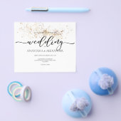 BUDGET/Elegante Hochzeitseinladung. Einladung Flyer (Einzeln)