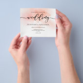 BUDGET/Elegante Hochzeitseinladung. Einladung Flyer (Gruppe)