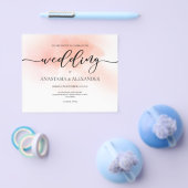 BUDGET/Elegante Hochzeitseinladung. Einladung Flyer (Einzeln)