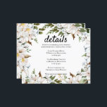Budget/Elegante Hochzeitskarte. Einladung<br><div class="desc">Eleganter Aquarellrahmen Budget Hochzeitsdetails Card. Ihre Veranstaltungsdetails können in beliebiger Schriftart- oder Farbgröße individuell angepasst werden. Eine einfache und bequeme Art,  sich und Ihre Hochzeitsgäste zu gefallen!</div>