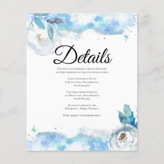 Budget/Elegante Hochzeitskarte. Flyer