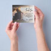 Budget Elegante Kalligraphie Foto Hochzeit Vielen  Flyer (Gruppe)