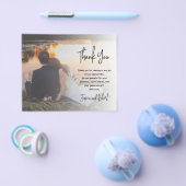 Budget Elegante Kalligraphie Foto Hochzeit Vielen  Flyer (Einzeln)