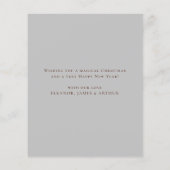 Budget Elegante Krippe Frohe Weihnachtskarte (Rückseite)