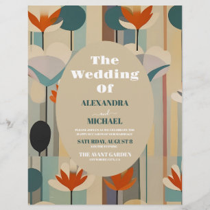 Budget Elegante Mittelalterliche Florale Hochzeit Flyer