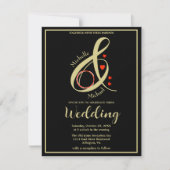 Budget Elegante moderne Foto Wedding QR Website Ankündigung (Vorderseite)