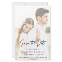 Budget Elegante moderne SkriptWedding Save the Dat