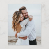 Budget Elegante Monogram Calligrafy Foto Wedding (Rückseite)