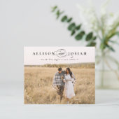 Budget Elegante Namen Foto Hochzeit speichern das (Stehend Vorderseite)