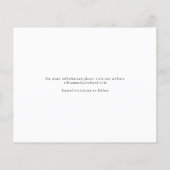 Budget Elegante Namen Foto Hochzeit speichern das (Rückseite)