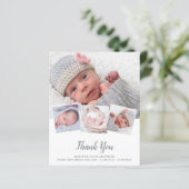 Budget Elegante New Baby 4 Foto Birth Danke (Stehend Vorderseite)